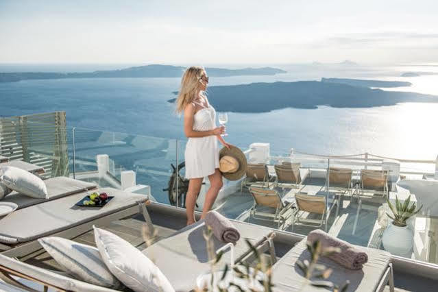 On The Rocks Santorini Hotel Imerovígli Kültér fotó